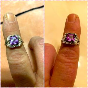 ‼️‼️ SOLD ‼️‼️Sz 7.25~7.5 Lab Alexandrite same as real) Solid 925 Ring